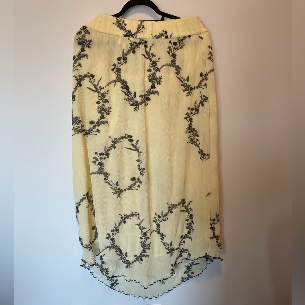 GANNI Georgette Midi Skirt - Size 44 (US 12) - Picture 5 of 7